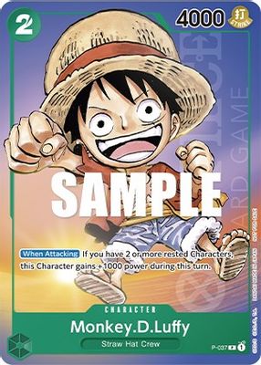 Monkey.D.Luffy P-037 card