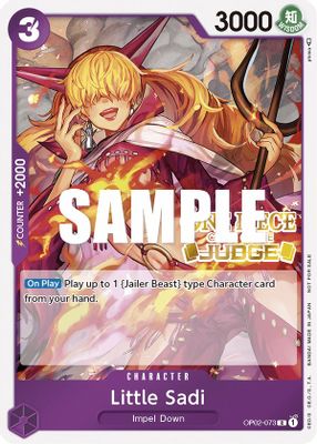 Little Sadi OP02-073 card