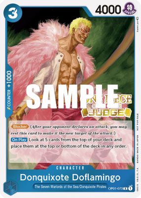 Donquixote Doflamingo OP01-073 card
