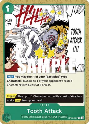 Tooth Attack OP03-037 card