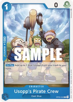 Usopp's Pirate Crew OP03-042 card