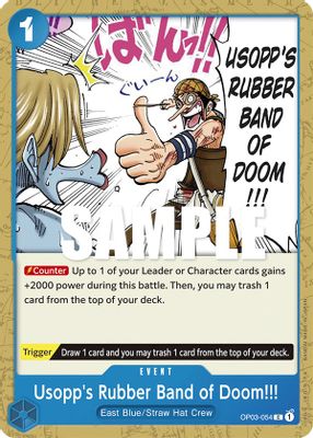 Usopp's Rubber Band of Doom!!! OP03-054 card