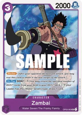 Zambai OP03-063 card