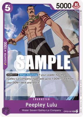 Peepley Lulu OP03-067 card