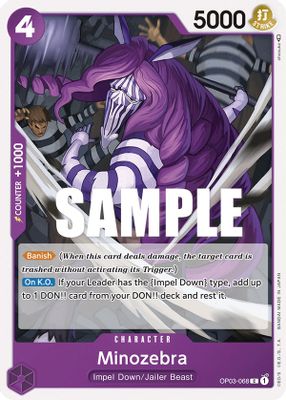 Minozebra OP03-068 card