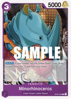 Minorhinoceros OP03-069 card
