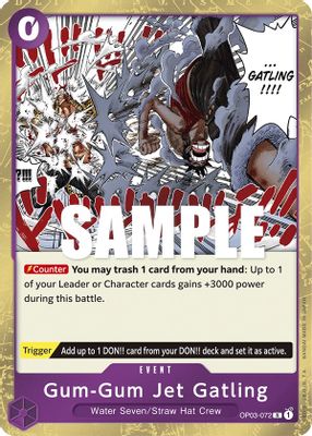 Gum-Gum Jet Gatling OP03-072 card