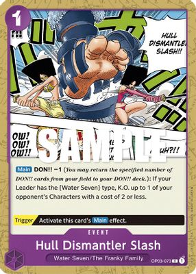 Hull Dismantler Slash OP03-073 card