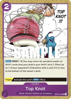 Top Knot OP03-074 card