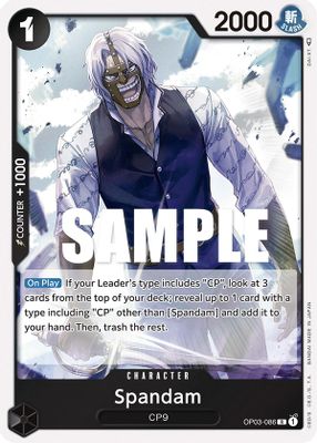 Spandam OP03-086 card