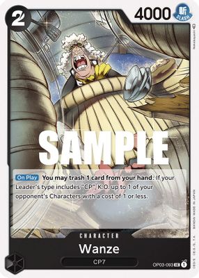 Wanze OP03-093 card