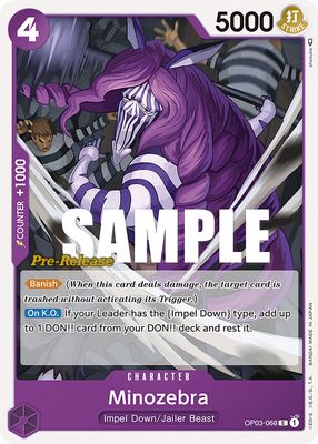Minozebra OP03-068 card