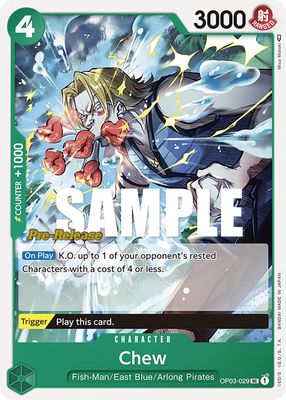 Chew OP03-029 card