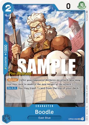 Boodle OP03-050 card
