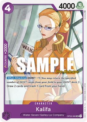 Kalifa OP03-060 card