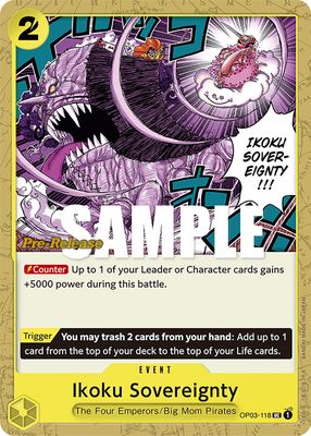 Ikoku Sovereignty OP03-118 card