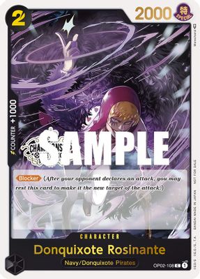 Donquixote Rosinante OP02-108 card
