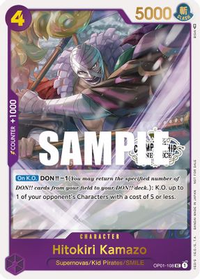 Hitokiri Kamazo OP01-108 card