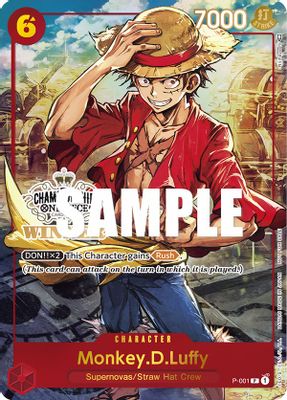 Monkey.D.Luffy P-001 card