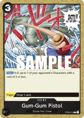 Gum-Gum Pistol ST08-015 card
