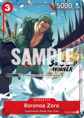 Roronoa Zoro ST01-013 card