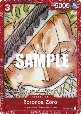 Roronoa Zoro ST01-013 card