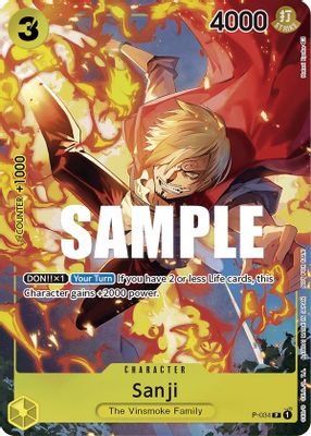 Sanji P-034 card