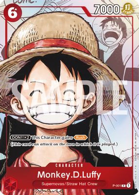 Monkey.D.Luffy P-001 card