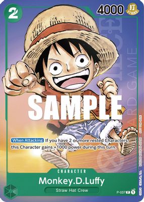 Monkey.D.Luffy P-037 card