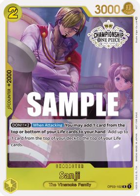 Sanji OP03-102 card