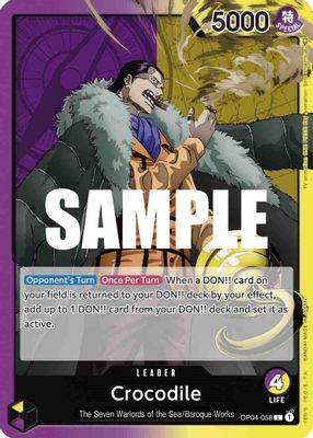 Crocodile OP04-058 card