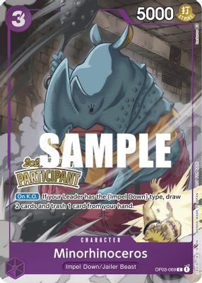 Minorhinoceros OP03-069 card