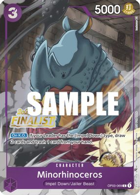 Minorhinoceros OP03-069 card