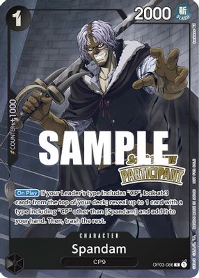 Spandam OP03-086 card