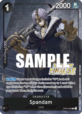 Spandam OP03-086 card