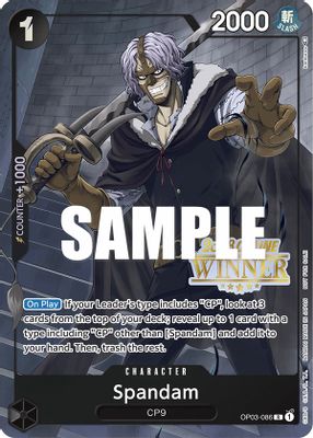 Spandam OP03-086 card