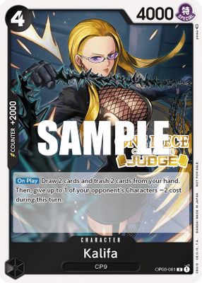 Kalifa OP03-081 card