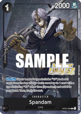 Spandam OP03-086 card