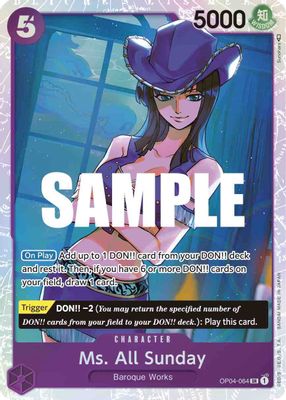 Ms. All Sunday OP04-064 card
