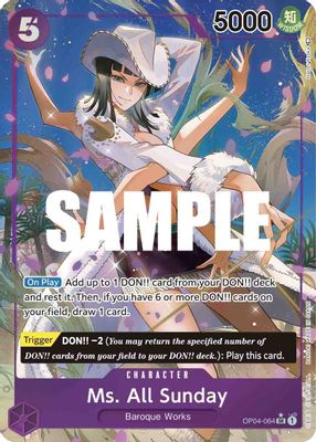 Ms. All Sunday OP04-064 card