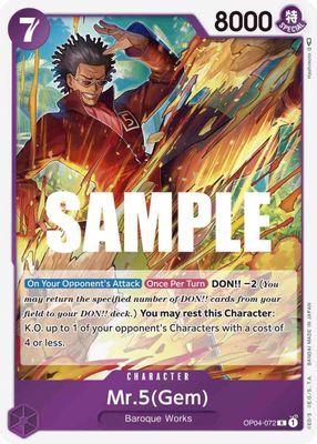 Mr.5 OP04-072 card
