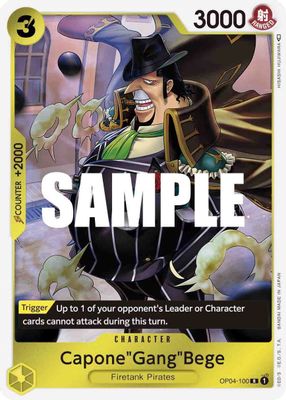 Capone"Gang"Bege OP04-100 card