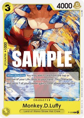 Monkey.D.Luffy P-036 card