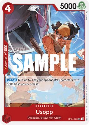 Usopp OP04-003 card