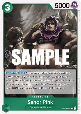 Senor Pink OP04-026 card