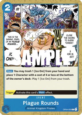 Plague Rounds OP04-055 card