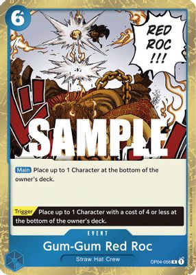 Gum-Gum Red Roc OP04-056 card