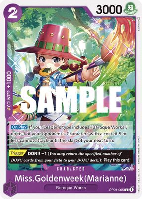 Miss.Goldenweek OP04-065 card