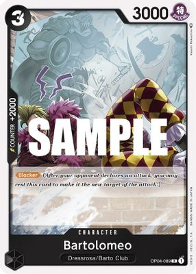 Bartolomeo OP04-089 card