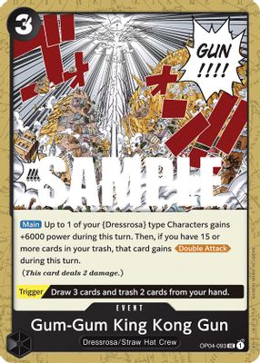 Gum-Gum King Kong Gun OP04-093 card